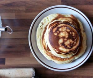 pancake al cioccolato fondente e spalmabile Arla