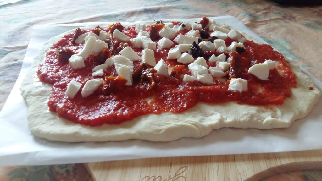 Impasto per pizza cottura con pietra