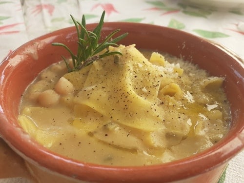 zuppa maltagliati e ceci romagna