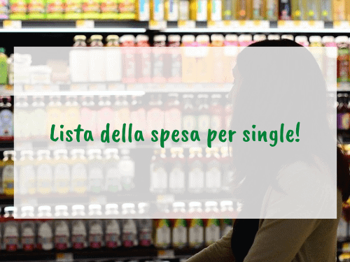 lista della spesa per single